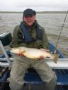 Gavin Addison with 6lbs 6oz Loch Heilen Trout. 19th May 2015